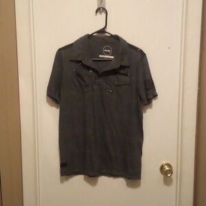 Projek Raw Grey Short Sleeve Shirt - Size Medium